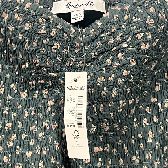 New - Madewell Tucker Tie Strap Mini Dress - Picture 8 of 10